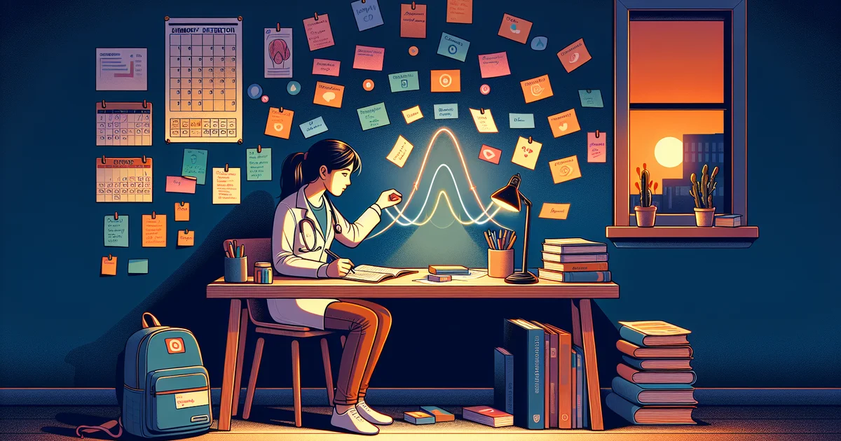 Visualization of spaced repetition learning science